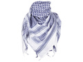 Arafatka Shemagh - bawełniana - Niebieska/Biała