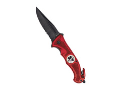 Nóż składany ratowniczy ze zbijakiem do szyb