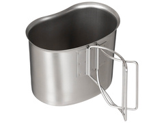 Kubek stalowy ze składaną rączką - 500 ml