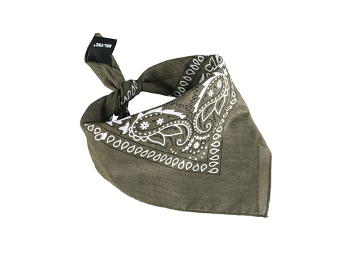 Bandana - bawełniana chusta na głowę - western green