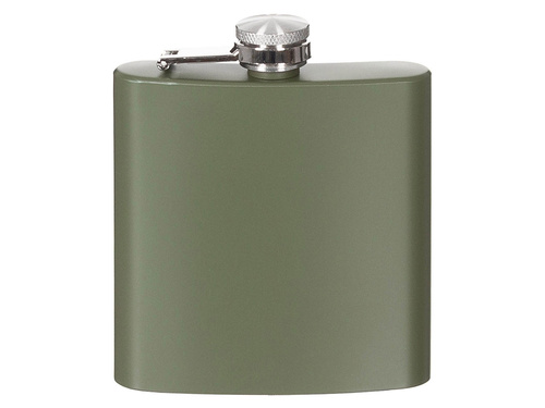 Piersiówka stalowa zielona - 170 ml