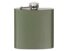 Piersiówka stalowa zielona - 170 ml