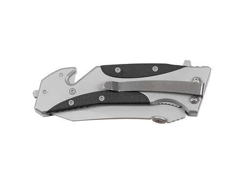 Nóż ratowniczy składany Fox Outdoor - srebrny