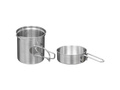 Zestaw stalowych naczyń turystycznych - 2 częściowy