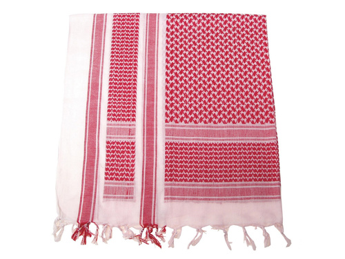 Arafatka Shemagh - bawełniana - Czerwona/Biała