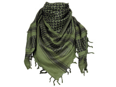Arafatka Shemagh - bawełniana - Czarna/Zielona