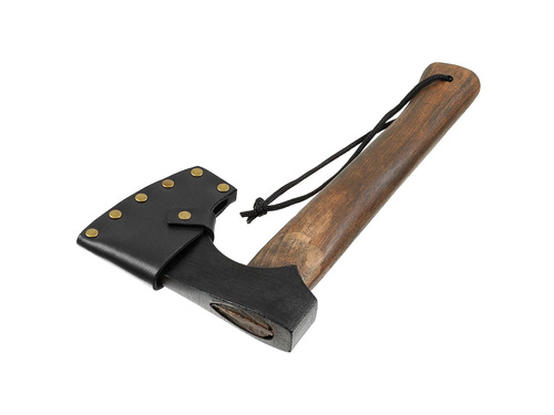 Toporek Viking ze stali nierdzewnej i drewnianym trzonkiem