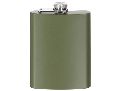 Piersiówka stalowa zielona - 225 ml