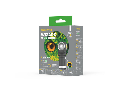 Latarka Armytek Wizard C2 WG Magnet USB / Ciepły & Zielony