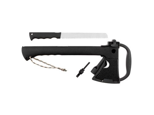 Toporek survivalowy w komplecie z piłą