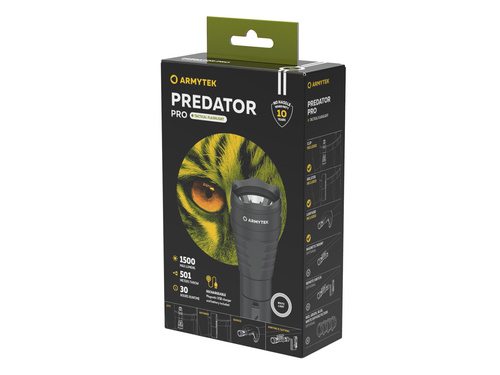 Latarka Armytek Predator Pro Magnet USB / Biały