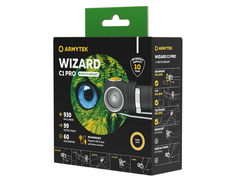 Latarka Armytek Wizard C1 Pro Magnet USB / Ciepły