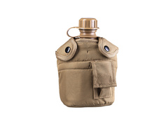 Manierka z pokrowcem i kubkiem Canteen - 900ml - brązowa