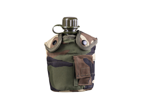 Manierka z pokrowcem i kubkiem Canteen - 900ml - woodland camo