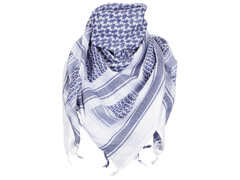 Arafatka Shemagh - bawełniana - Niebieska/Biała