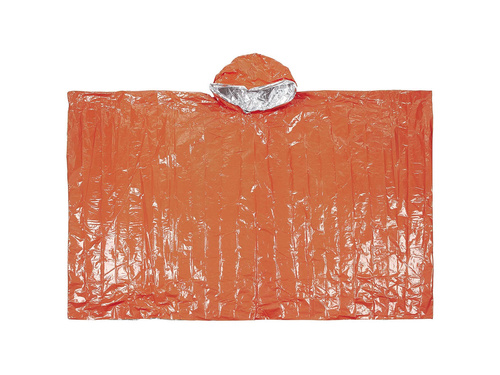 Poncho przeciwdeszczowe termiczne - pomarańczowe